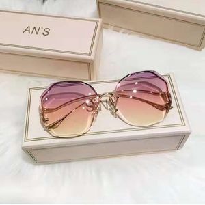 Pink heptagon sunglasses